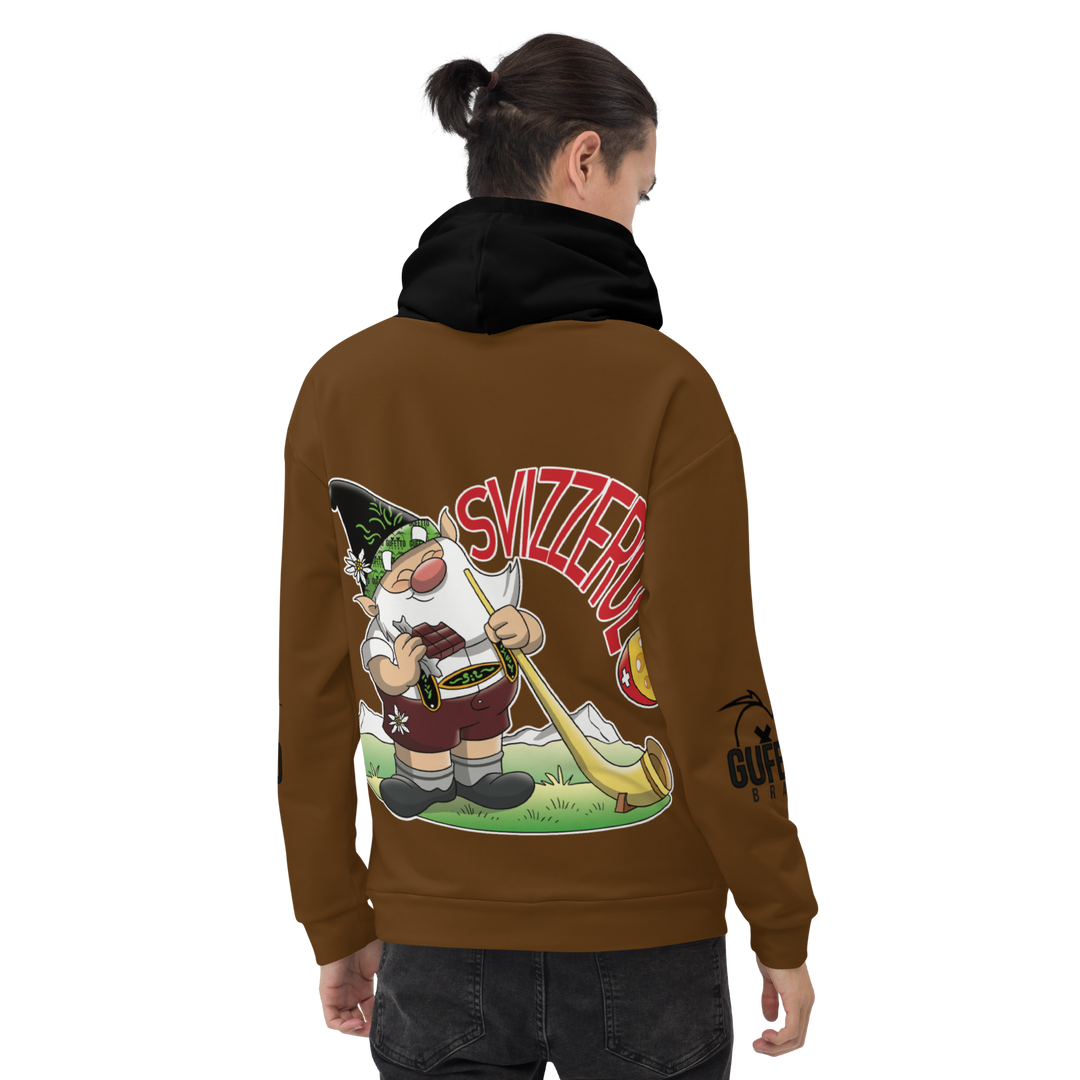 Felpa con cappuccio Uomo/Donna SVIZZEROLO - Gufetto Brand 