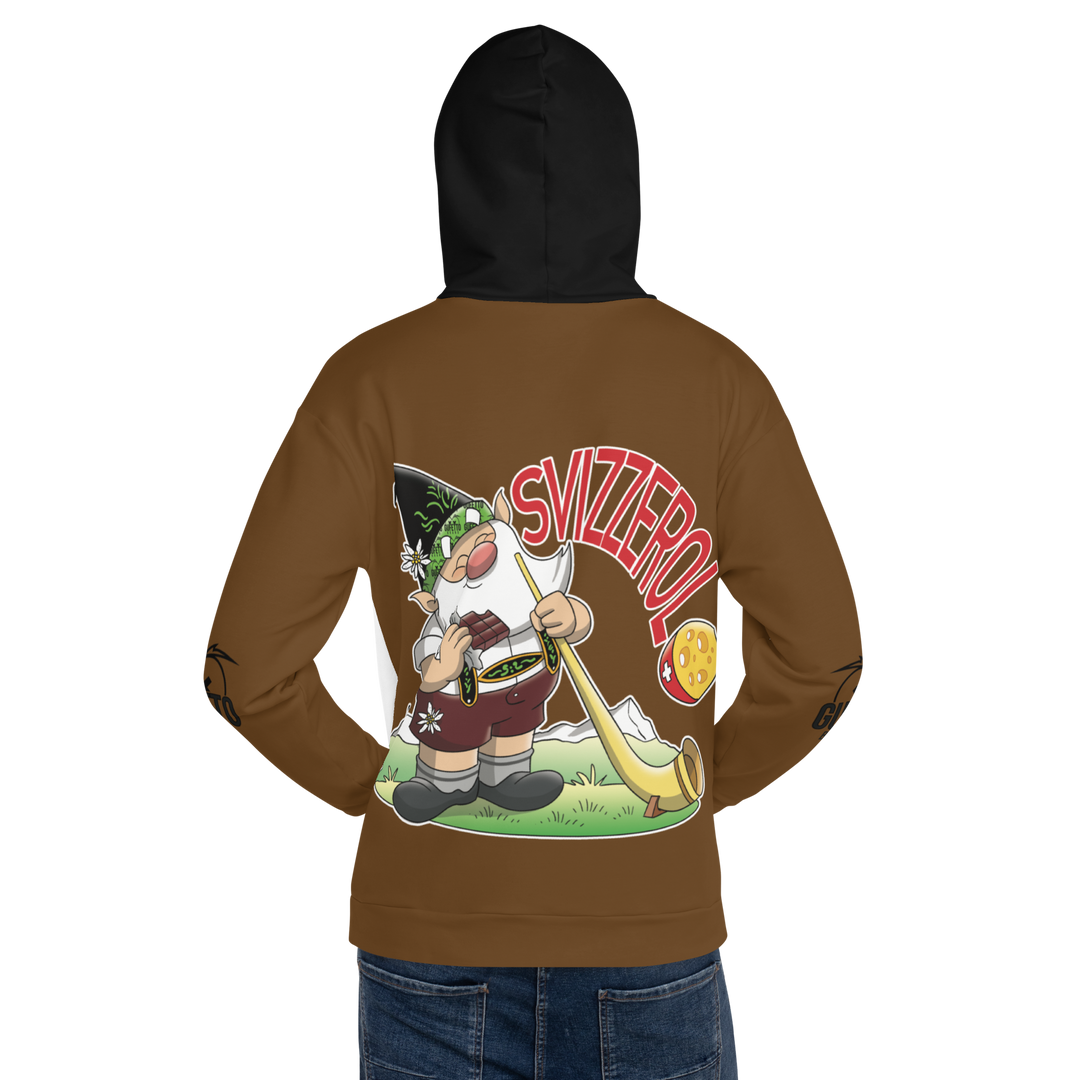 Felpa con cappuccio Uomo/Donna SVIZZEROLO - Gufetto Brand 