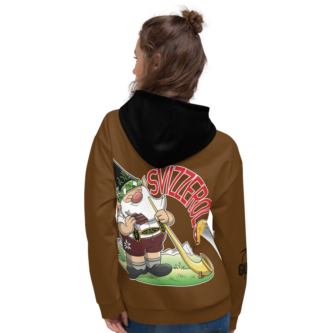 Felpa con cappuccio Uomo/Donna SVIZZEROLO - Gufetto Brand 