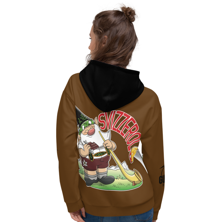 Felpa con cappuccio Uomo/Donna SVIZZEROLO - Gufetto Brand 