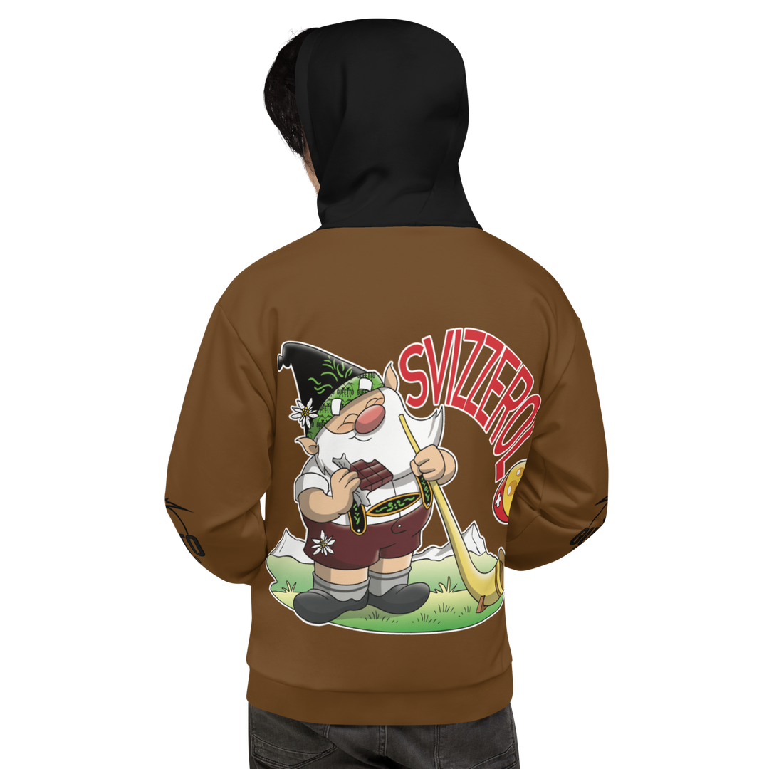 Felpa con cappuccio Uomo/Donna SVIZZEROLO - Gufetto Brand 