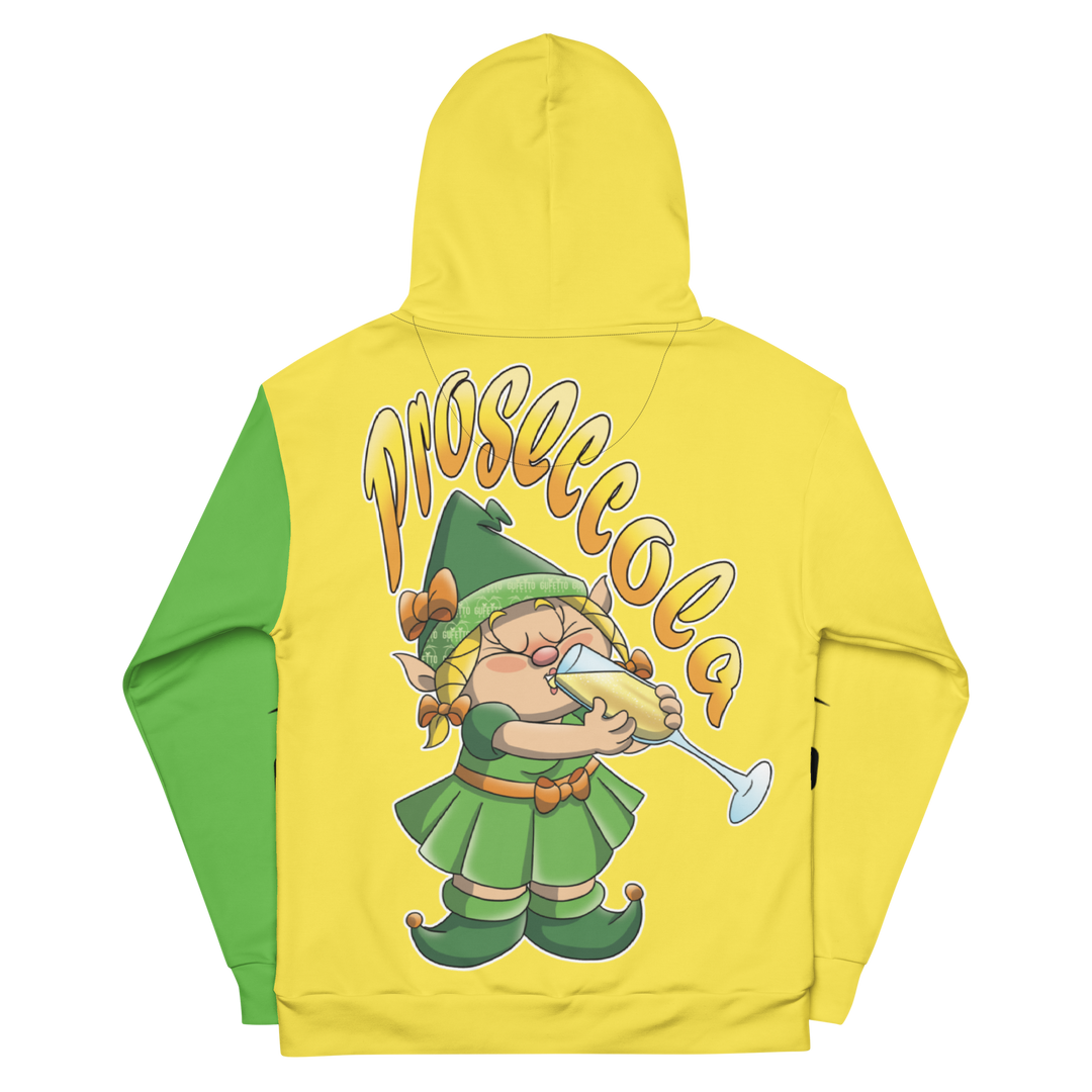 Felpa con cappuccio Uomo/Donna PROSECCOLA - Gufetto Brand 