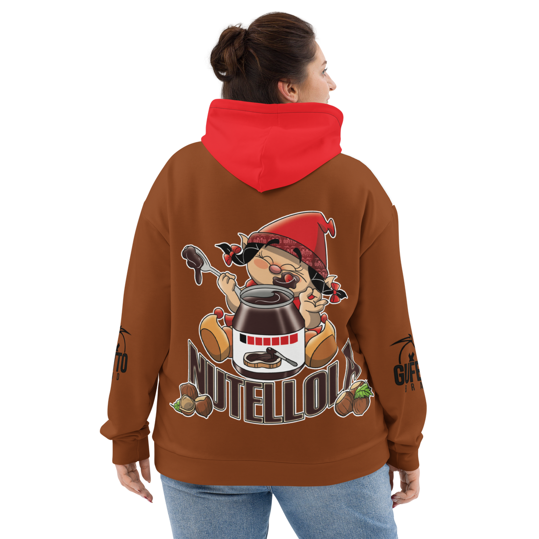 Felpa con cappuccio Uomo/Donna NUTELLOLA - Gufetto Brand 