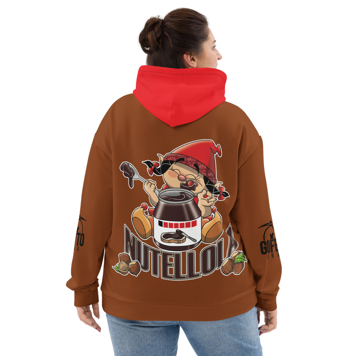 Felpa con cappuccio Uomo/Donna NUTELLOLA - Gufetto Brand 