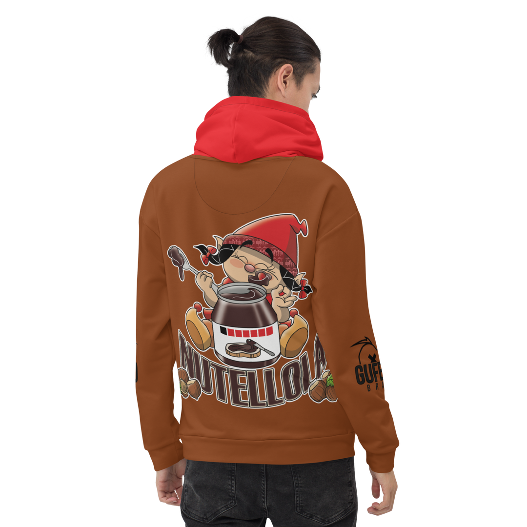 Felpa con cappuccio Uomo/Donna NUTELLOLA - Gufetto Brand 