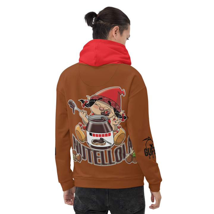 Felpa con cappuccio Uomo/Donna NUTELLOLA - Gufetto Brand 
