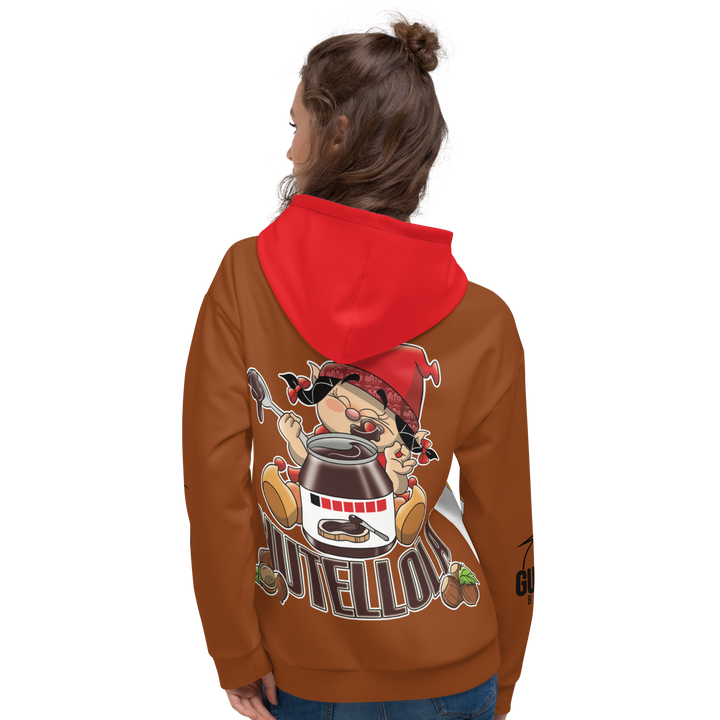 Felpa con cappuccio Uomo/Donna NUTELLOLA - Gufetto Brand 