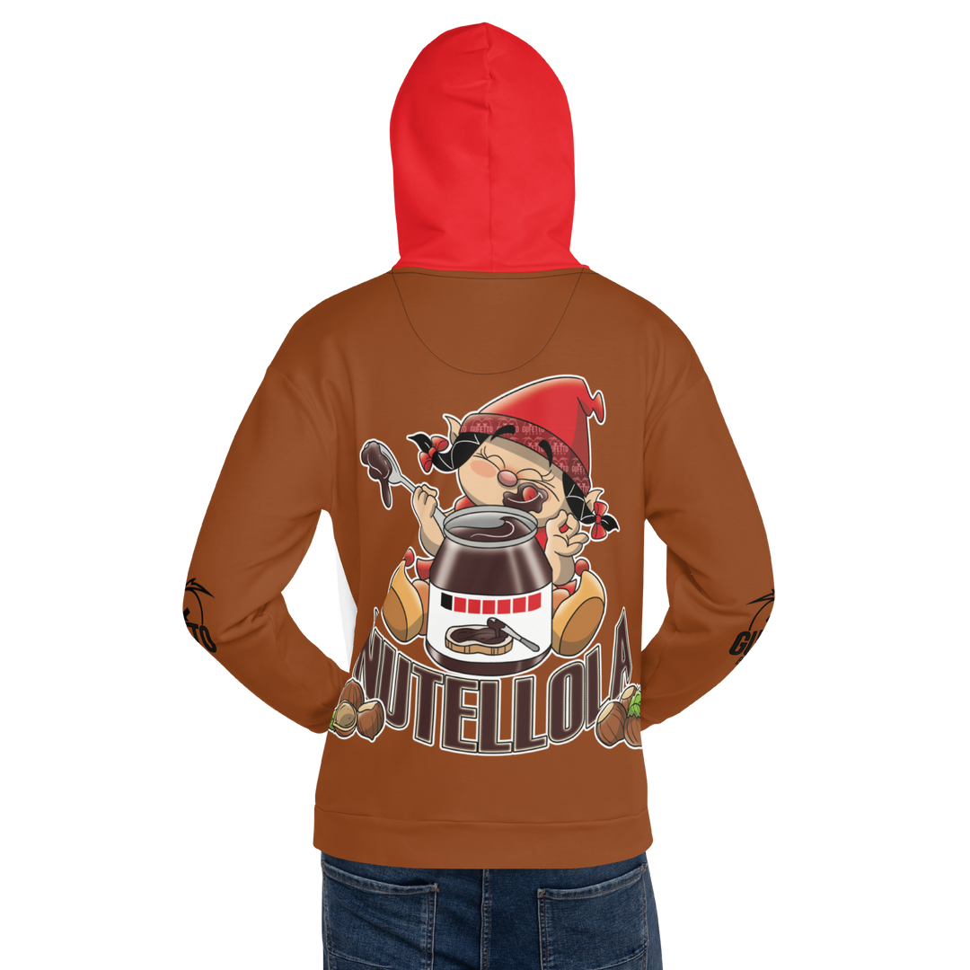 Felpa con cappuccio Uomo/Donna NUTELLOLA - Gufetto Brand 