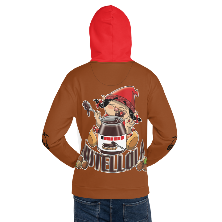 Felpa con cappuccio Uomo/Donna NUTELLOLA - Gufetto Brand 