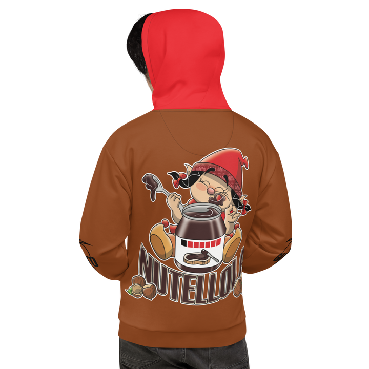 Felpa con cappuccio Uomo/Donna NUTELLOLA - Gufetto Brand 