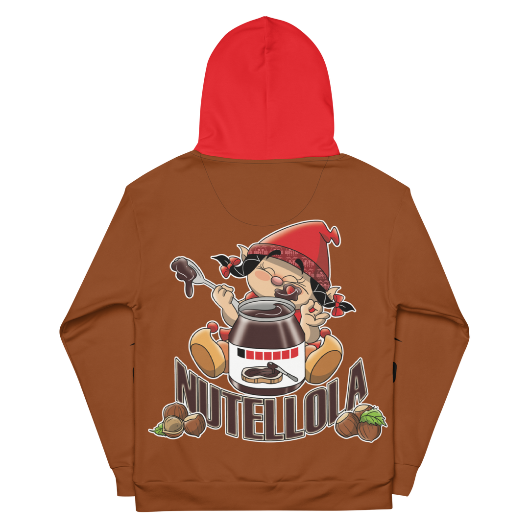 Felpa con cappuccio Uomo/Donna NUTELLOLA - Gufetto Brand 