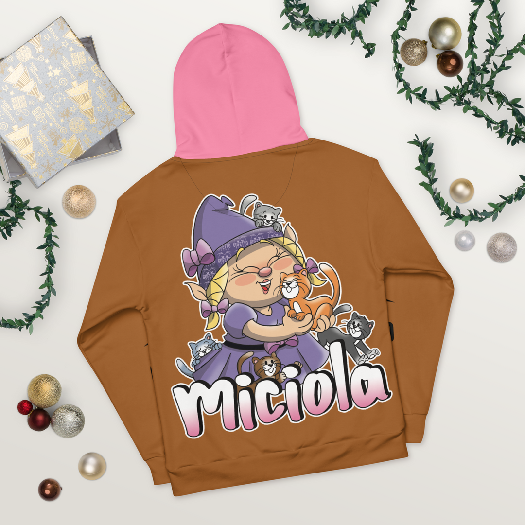Felpa con cappuccio Uomo/Donna MICIOLA - Gufetto Brand 