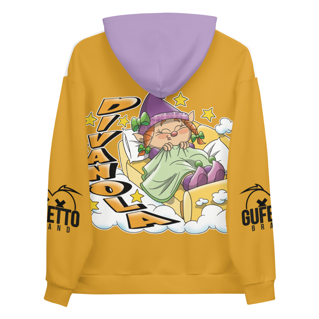 Felpa con cappuccio Uomo/Donna DIVANOLA - Gufetto Brand 
