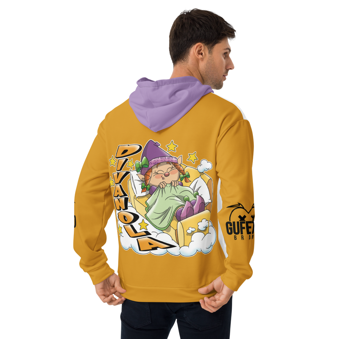 Felpa con cappuccio Uomo/Donna DIVANOLA - Gufetto Brand 