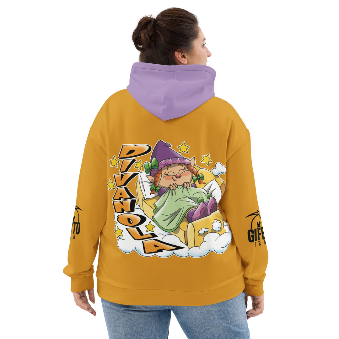 Felpa con cappuccio Uomo/Donna DIVANOLA - Gufetto Brand 