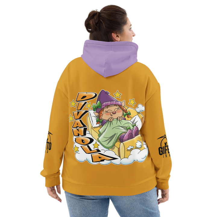 Felpa con cappuccio Uomo/Donna DIVANOLA - Gufetto Brand 