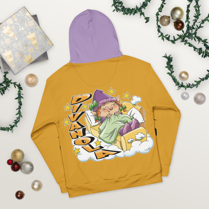 Felpa con cappuccio Uomo/Donna DIVANOLA - Gufetto Brand 