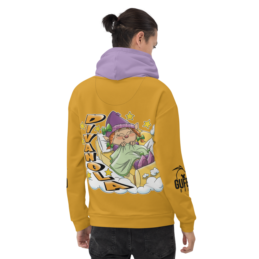 Felpa con cappuccio Uomo/Donna DIVANOLA - Gufetto Brand 