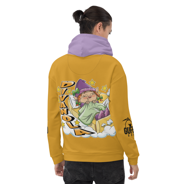 Felpa con cappuccio Uomo/Donna DIVANOLA - Gufetto Brand 