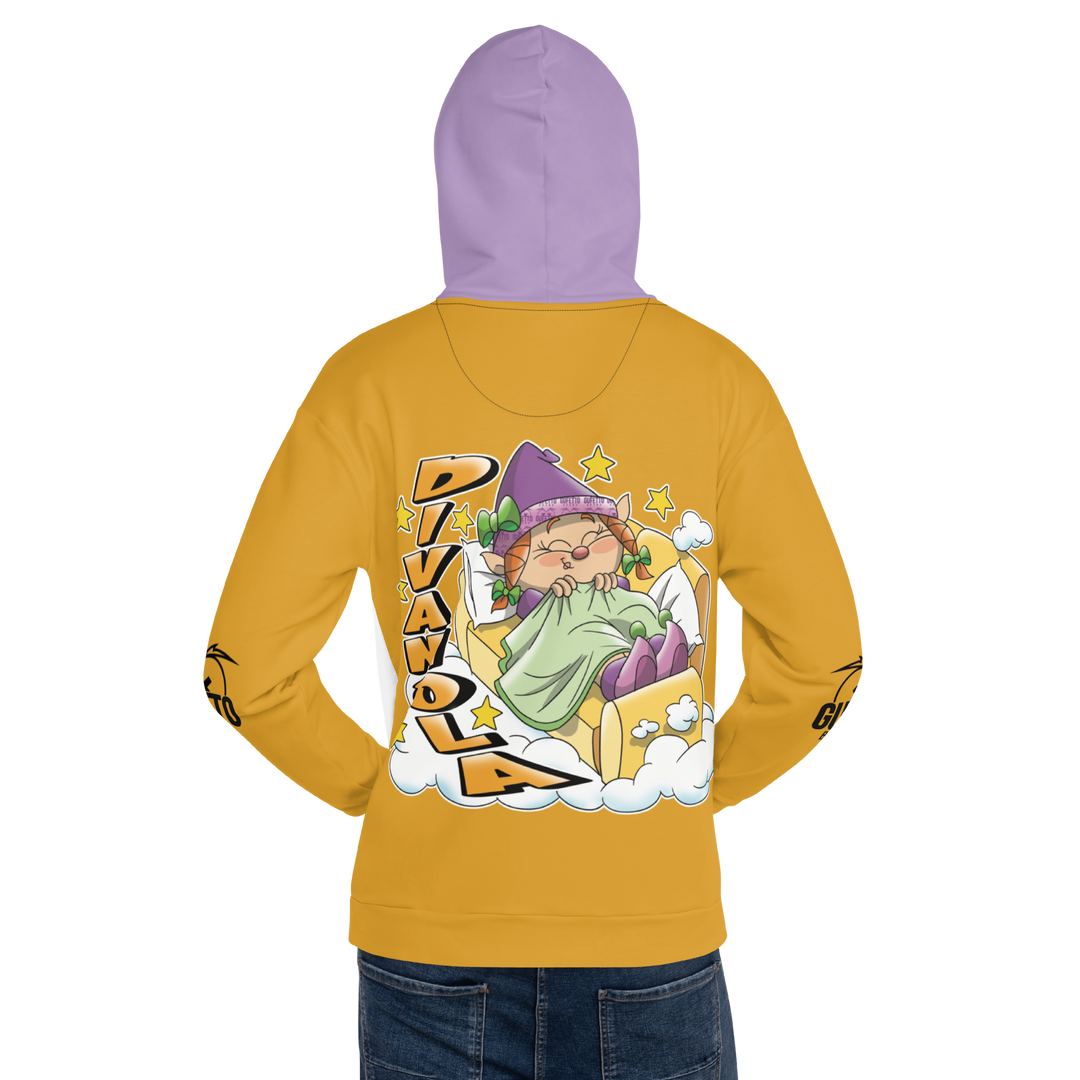 Felpa con cappuccio Uomo/Donna DIVANOLA - Gufetto Brand 