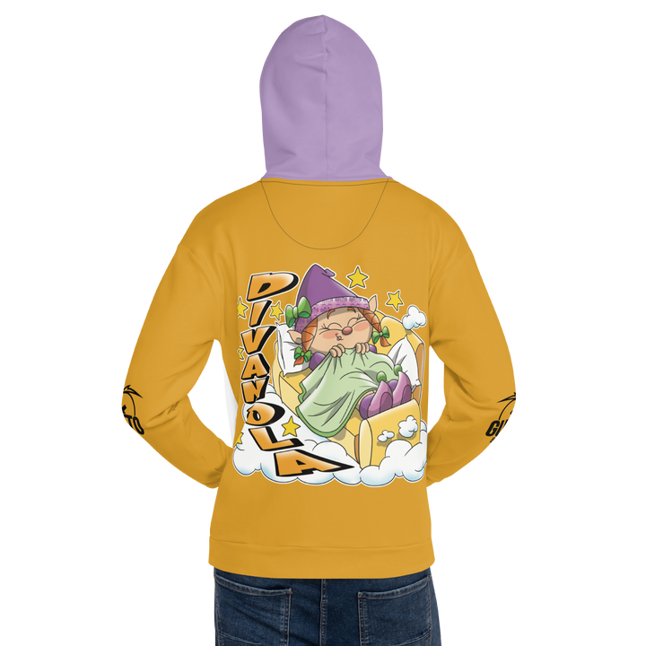 Felpa con cappuccio Uomo/Donna DIVANOLA - Gufetto Brand 