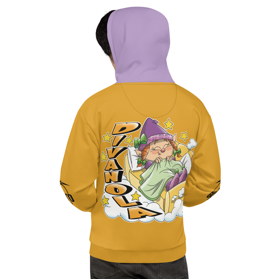 Felpa con cappuccio Uomo/Donna DIVANOLA - Gufetto Brand 