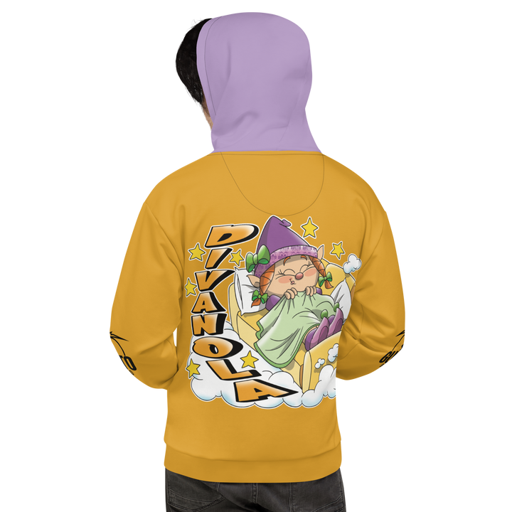 Felpa con cappuccio Uomo/Donna DIVANOLA - Gufetto Brand 