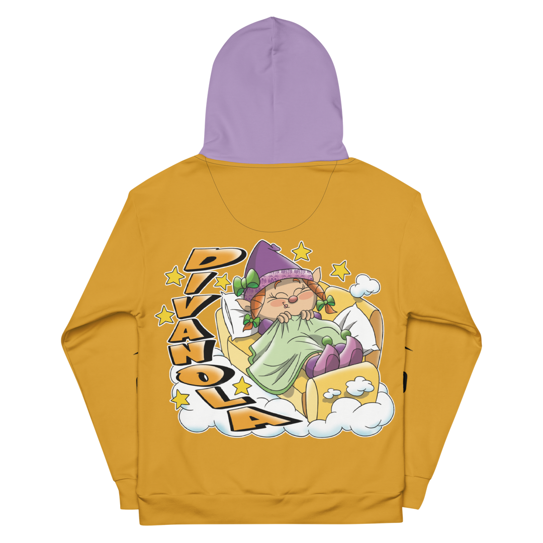 Felpa con cappuccio Uomo/Donna DIVANOLA - Gufetto Brand 