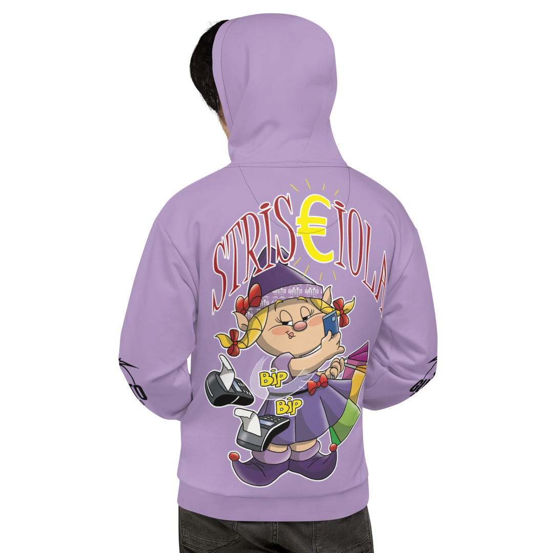 Felpa con cappuccio Uomo/Donna STRISCIOLA - Gufetto Brand 