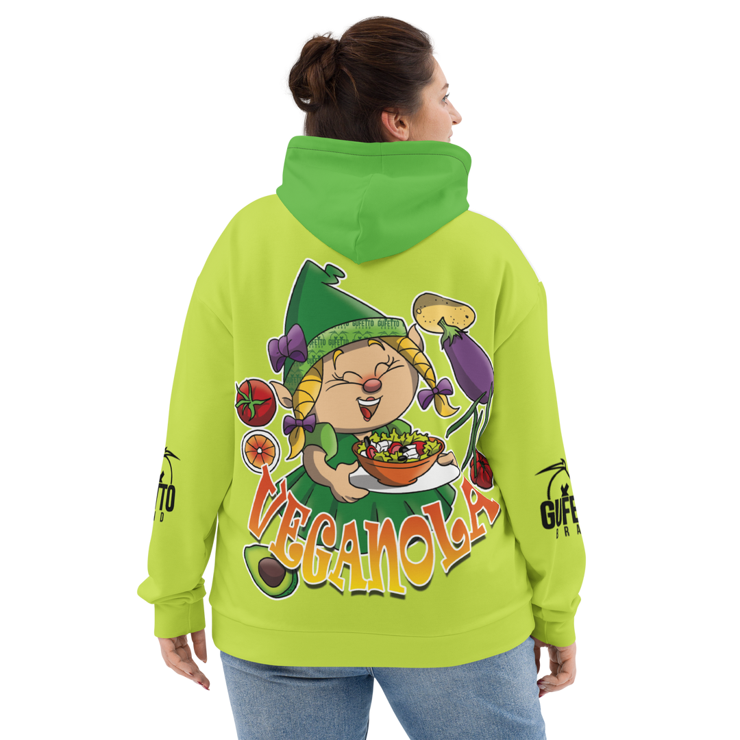 Felpa con cappuccio Uomo/Donna VEGANOLA - Gufetto Brand 