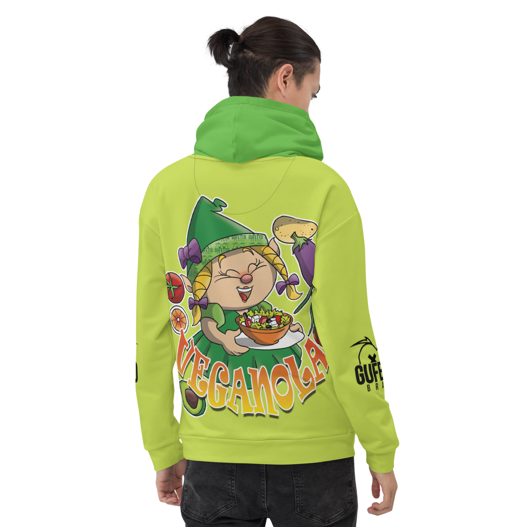 Felpa con cappuccio Uomo/Donna VEGANOLA - Gufetto Brand 