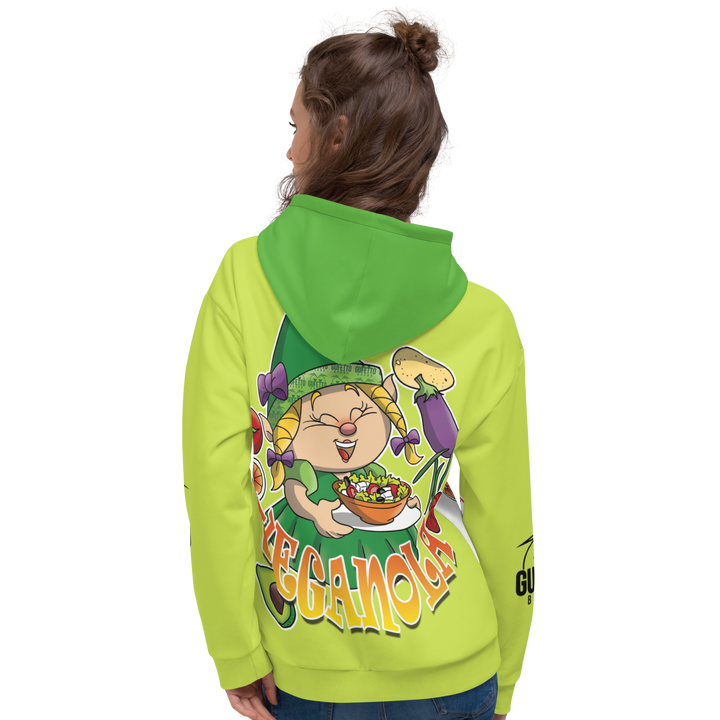 Felpa con cappuccio Uomo/Donna VEGANOLA - Gufetto Brand 