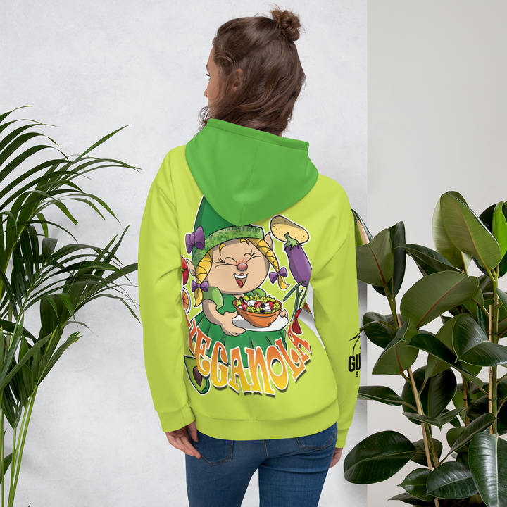 Felpa con cappuccio Uomo/Donna VEGANOLA - Gufetto Brand 