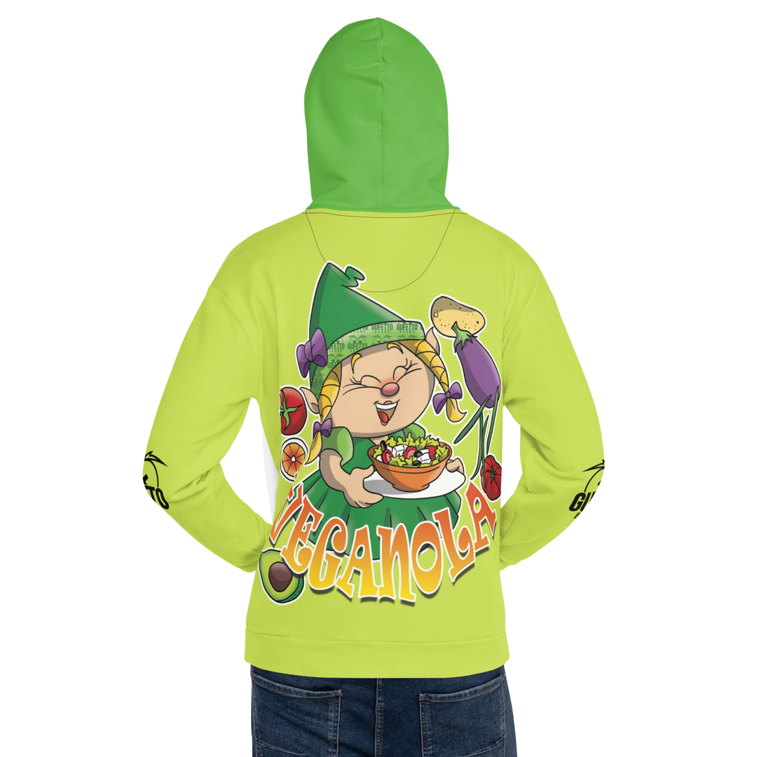 Felpa con cappuccio Uomo/Donna VEGANOLA - Gufetto Brand 