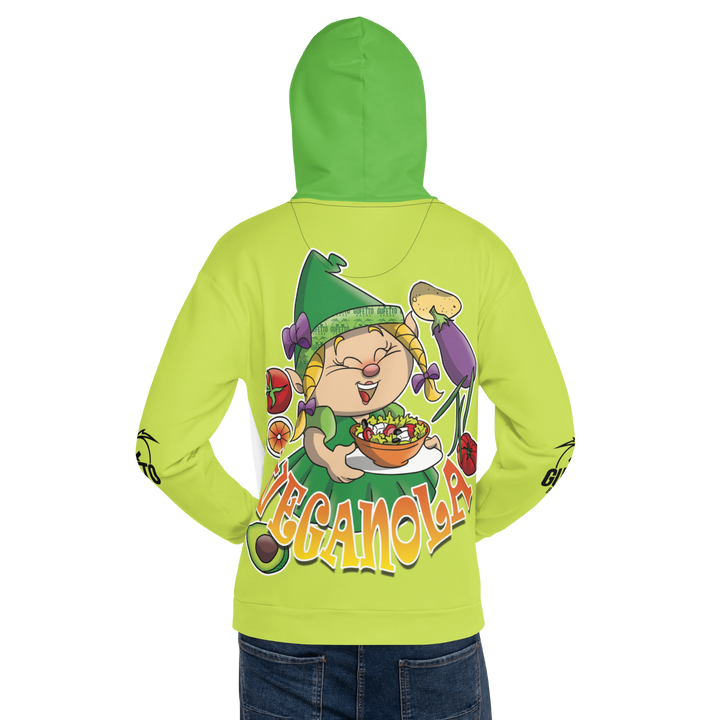 Felpa con cappuccio Uomo/Donna VEGANOLA - Gufetto Brand 