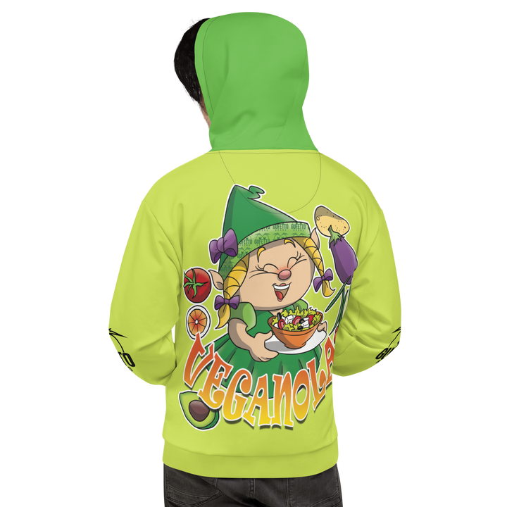 Felpa con cappuccio Uomo/Donna VEGANOLA - Gufetto Brand 