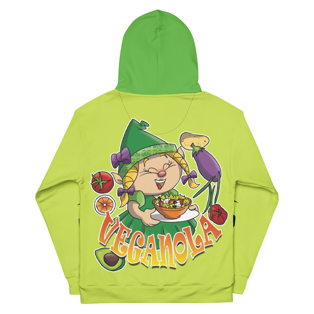 Felpa con cappuccio Uomo/Donna VEGANOLA - Gufetto Brand 
