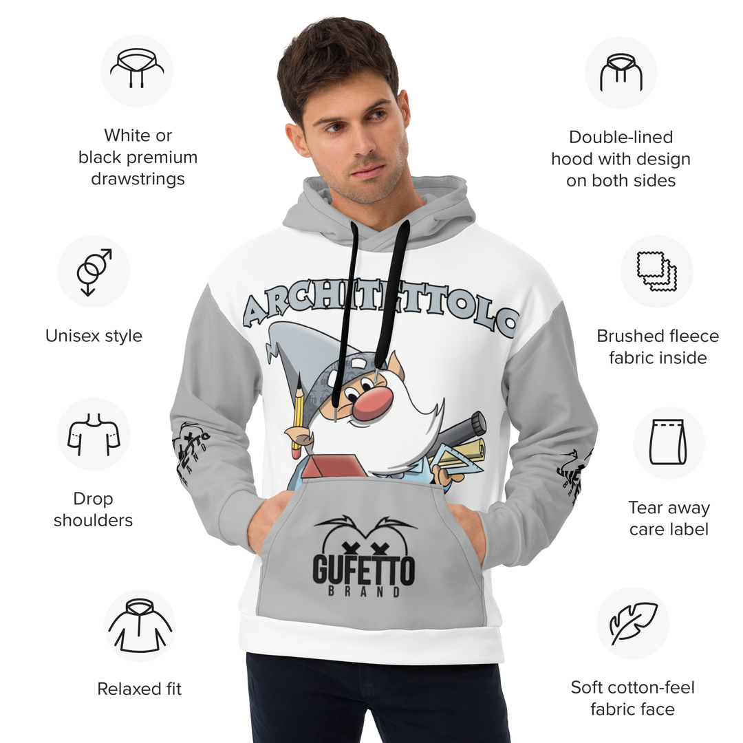 Felpa con cappuccio ARCHITETTOLO - Gufetto Brand 