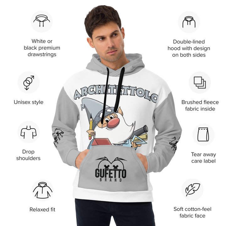 Felpa con cappuccio ARCHITETTOLO - Gufetto Brand 