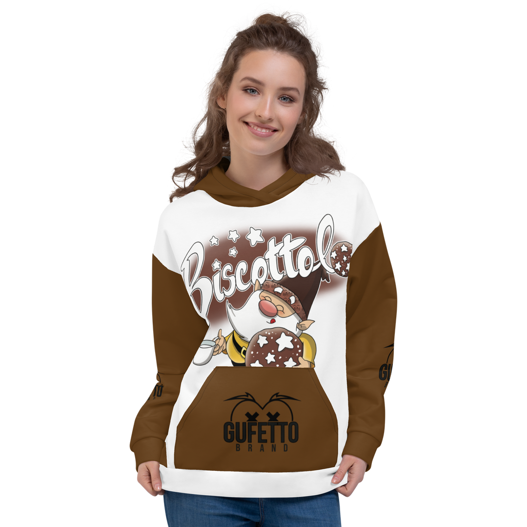 Felpa con cappuccio Uomo/Donna BISCOTTOLO - Gufetto Brand 