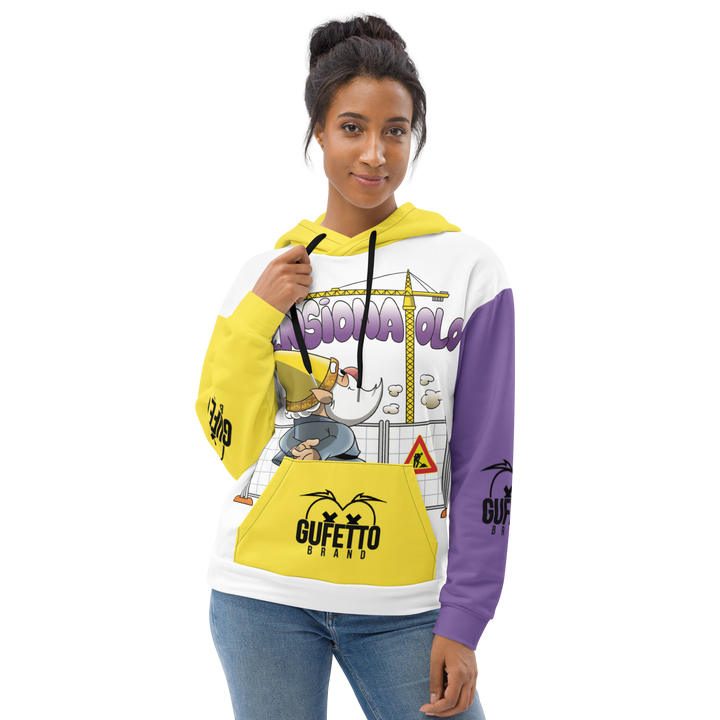 Felpa con cappuccio Uomo/Donna PENSIONATOLO - Gufetto Brand 