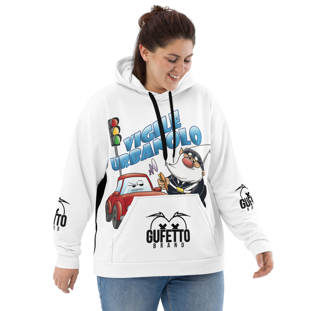 Felpa con cappuccio Uomo/Donna VIGILEURBANOLO - Gufetto Brand 