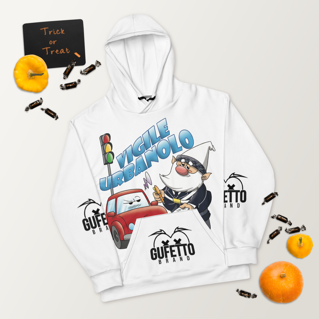Felpa con cappuccio Uomo/Donna VIGILEURBANOLO - Gufetto Brand 