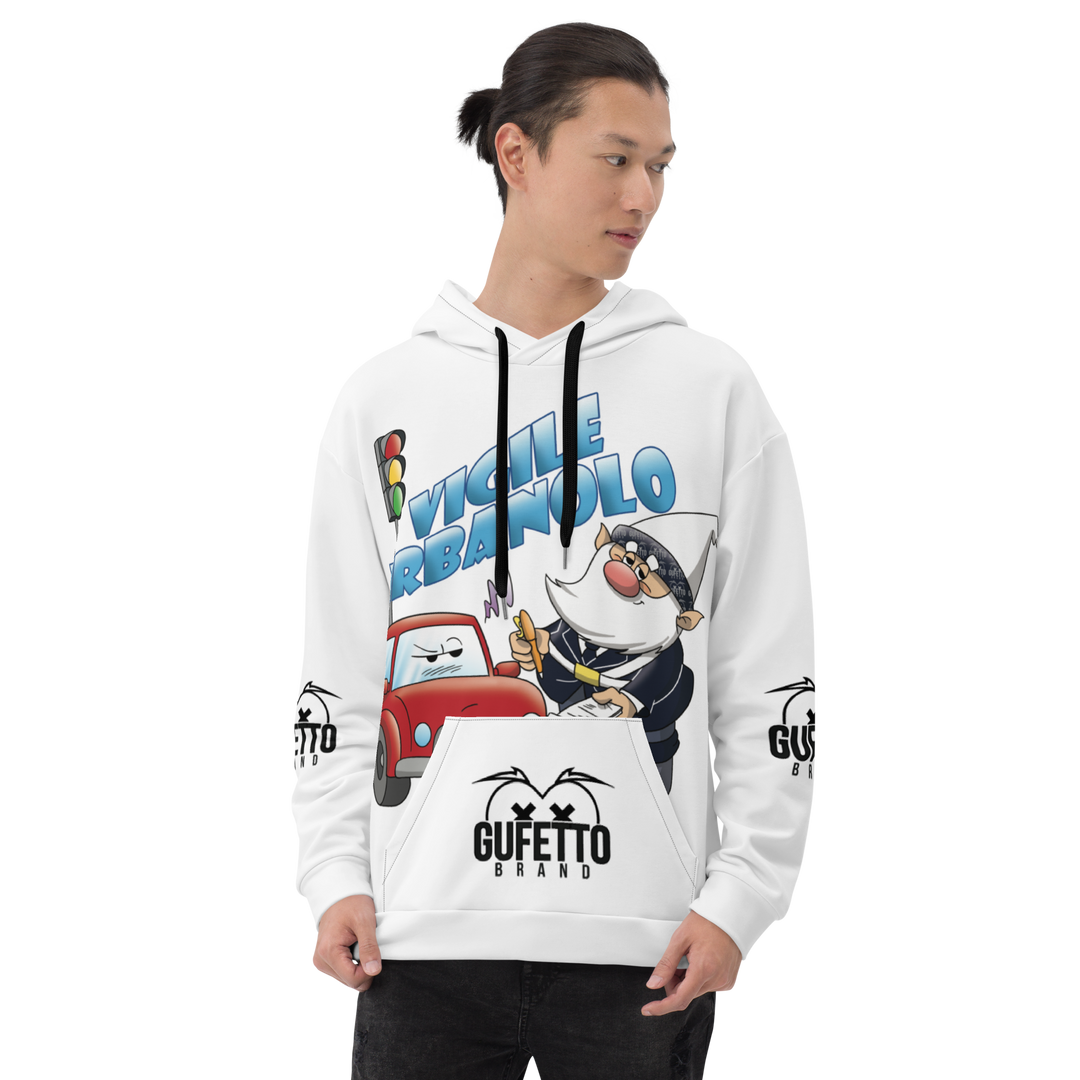 Felpa con cappuccio Uomo/Donna VIGILEURBANOLO - Gufetto Brand 