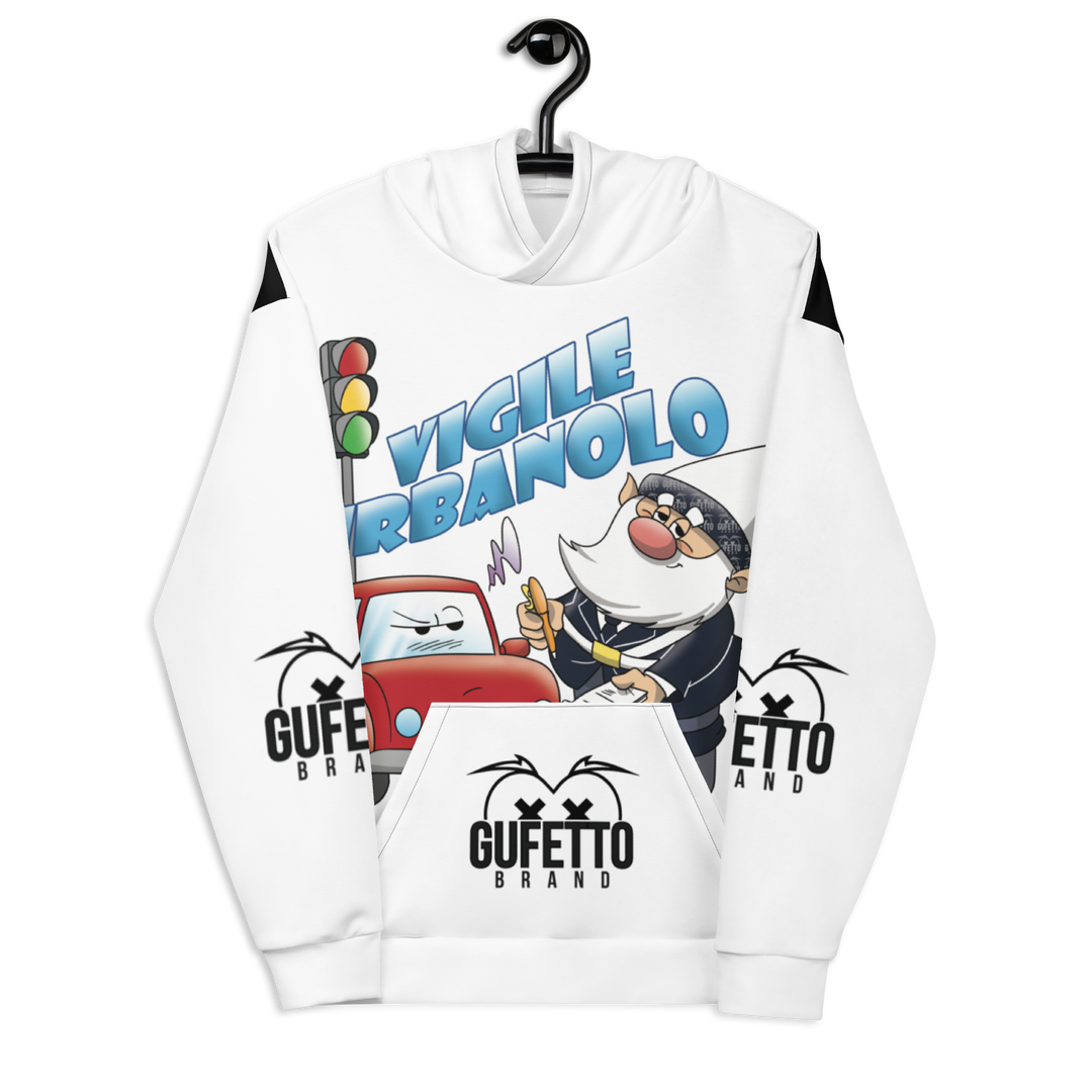 Felpa con cappuccio Uomo/Donna VIGILEURBANOLO - Gufetto Brand 