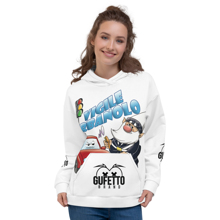 Felpa con cappuccio Uomo/Donna VIGILEURBANOLO - Gufetto Brand 