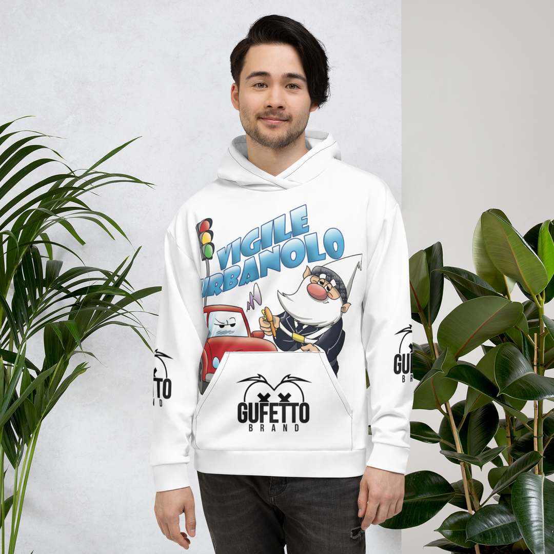 Felpa con cappuccio Uomo/Donna VIGILEURBANOLO - Gufetto Brand 
