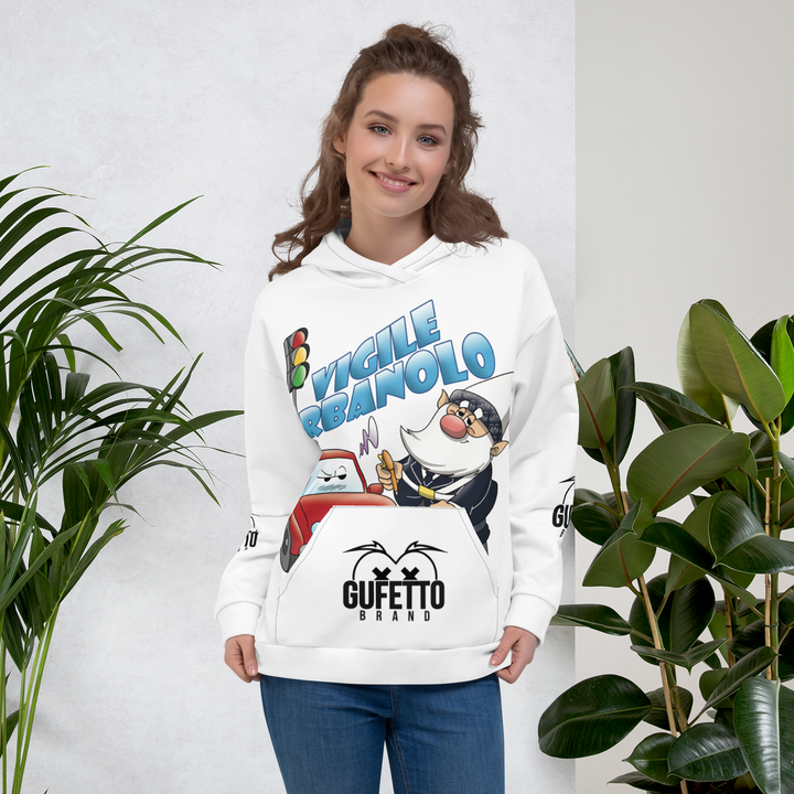 Felpa con cappuccio Uomo/Donna VIGILEURBANOLO - Gufetto Brand 