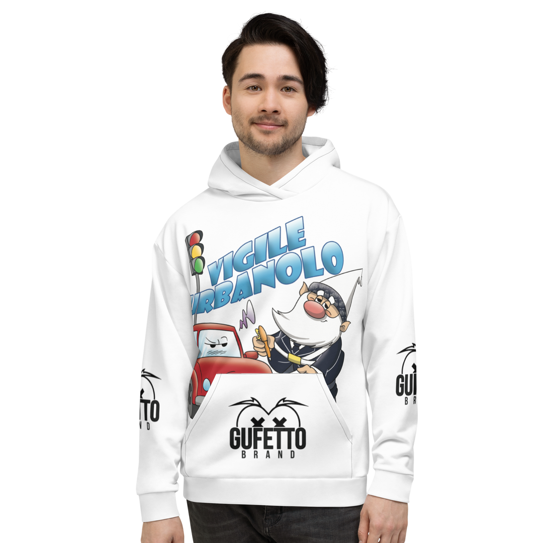 Felpa con cappuccio Uomo/Donna VIGILEURBANOLO - Gufetto Brand 