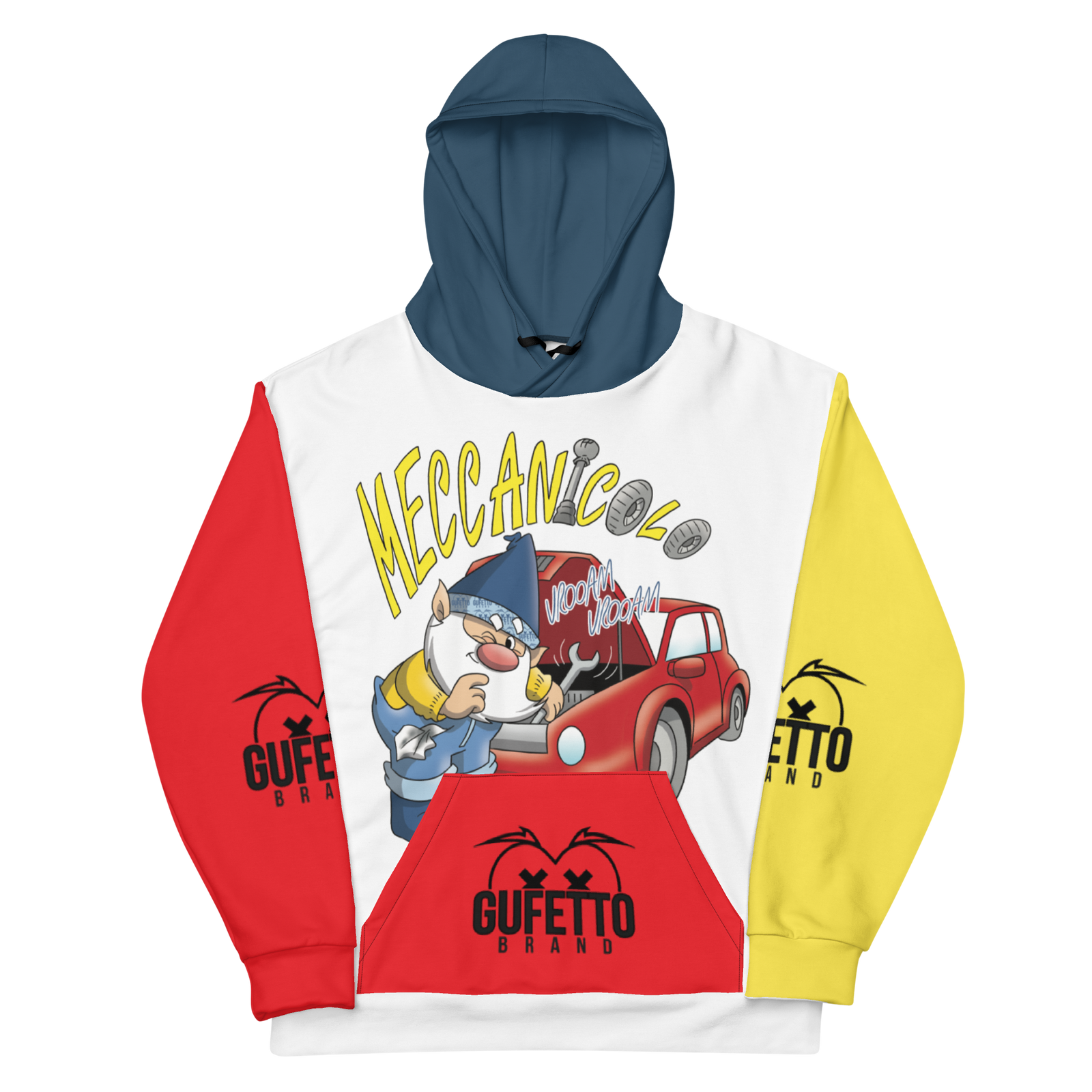Felpa con cappuccio Uomo/Donna MECCANICOLO - Gufetto Brand 